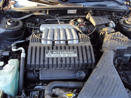 2001 MITSUBISHI DIAMANTE 4 DOOR SEDAN LS MODEL 3.5L V6 AT FWD COLOR BLUE 143647