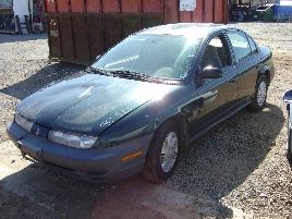 1996 saturn sl1 model 4 door sedan 1.9l sohc at fwd color green 