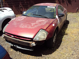 2000 MITSUBISHI ECLIPSE 2 DOOR COUPE 2.4L AT FWD COLOR MAROON STK 123593
