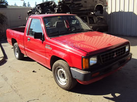 1991 MITSUBISHI PICK UP REGULAR CAB MIGHTY MAX MODEL 2.4L MT 2WD COLOR RED 133643