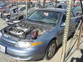 2002 SATURN SL2 MODEL 4 DOOR SEDAN COLOR BLUE STK 099749  ONLY AT M&S RECYCLING RANCHO CORDOVA CA