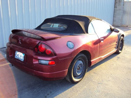 2001 MITSUBISHI ECLIPSE CONVERTABLE 4CY, AUTOMATIC TRANS, STK: 093468