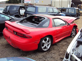 1995 MITSUBISHI 3000 GT VR4 TWIN TURBO 6 SPEED TRANSMISSION COLOR: RED STK# 103474