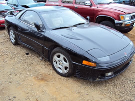 1992 MITSUBISHI 3000GT , V6 , 5 SPEED TRANSMISSION , COLOR - BLACK STK # 103458  