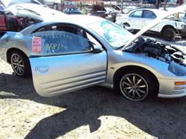 1997 MITSUBISHI ECLIPSE COLOR SILVER, STK#103521