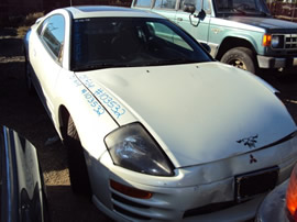 2001 MITSUBISHI ECLIPSE 4CYL, AUTOMATIC TRANSMISSION , COLOR WHITE, STK # 103532