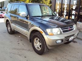 2001 MITSUBISHI MONTERO FULLSIZE, LIMITED, COLOR BLACK, STK # 113545