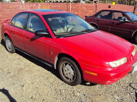 1999 SATURN SL2, COLOR-RED STK# 119796