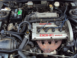 1990 MITSUBISHI EAGLE TALON TSI, 2.0 L ENGINE, TRB MT AWD, COLOR - BLACK , STK #  113553