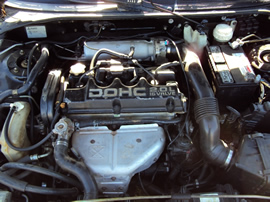 1996 MITSUBISHI ECLIPSE CPE .2.0L ENGINE, N-T AUTOMATIC TRANSMISSION,COLOR BLACK. STK#113555