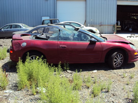 2001 MITSUBISHI ECLIPSE CONVERTIBLE 2.4L ENGINE, AUTOMATIC TRANSMISSION, COLOR RED, STK# 113562