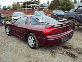 1991 MITSUBISHI 3000 GT SL MODEL,3.0L DOHC NON TURBO MT FWD ,COLOR MAROON STK # 113579