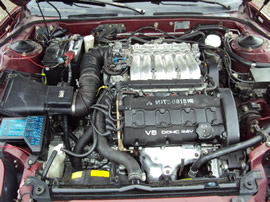 1991 MITSUBISHI 3000 GT SL MODEL,3.0L DOHC NON TURBO MT FWD ,COLOR MAROON STK # 113579