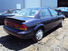1996 SATURN SL2 MODEL 4 DOOR SEDAN 1.9L DOHC MT FWD COLOR PURPLE STK 129835