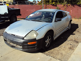 2000 MITSUBISHI ECLIPSE 2 DOOR COUPE RS MODEL 2.4L MT FWD COLOR SILVER STK 123609