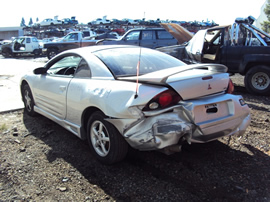 2000 MITSUBISHI ECLIPSE 2 DOOR COUPE RS MODEL 2.4L MT FWD COLOR SILVER STK 123609