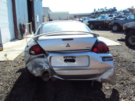 2000 MITSUBISHI ECLIPSE 2 DOOR COUPE RS MODEL 2.4L MT FWD COLOR SILVER STK 123609