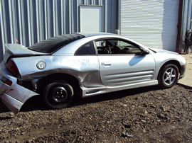 2000 MITSUBISHI ECLIPSE 2 DOOR COUPE RS MODEL 2.4L MT FWD COLOR SILVER STK 123609