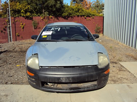 2000 MITSUBISHI ECLIPSE 2 DOOR COUPE RS MODEL 2.4L MT FWD COLOR SILVER STK 123609