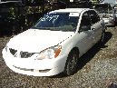 2004 mitsubishi lancer es model 4 door sedan 2.0l mt fwd color white 