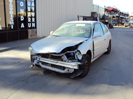 1999 HONDA CIVIC 4 DOOR SEDAN LX MODEL 1.6L AT FWD COLOR SILVER A14127
