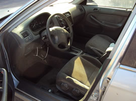 1999 HONDA CIVIC 4 DOOR SEDAN LX MODEL 1.6L AT FWD COLOR SILVER A14127